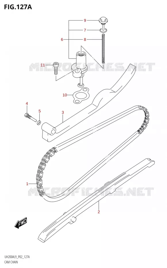 TIMING Suzuki SCOOTER 200 BURGMAN 2019  UH200A L9 (P02)