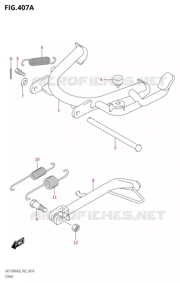 STAND Suzuki SCOOTER 110 ADDRESS 2018  UK110NM L8 (P02)