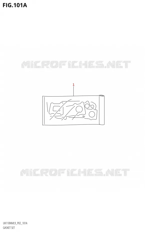 GASKET SET Suzuki SCOOTER 110 ADDRESS 2019  UK110NM L9 (P02)
