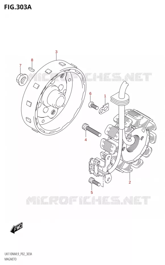IGNITION Suzuki SCOOTER 110 ADDRESS 2019  UK110NM L9 (P02)