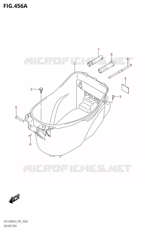 TRUNK Suzuki SCOOTER 110 ADDRESS 2019  UK110NM L9 (P02)
