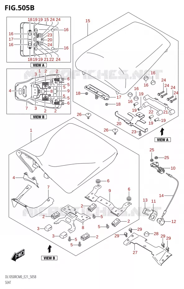 SEAT (DL1050RC) Suzuki MOTO 1050 V-STROM 2020  DL1050RC M0 (E21)
