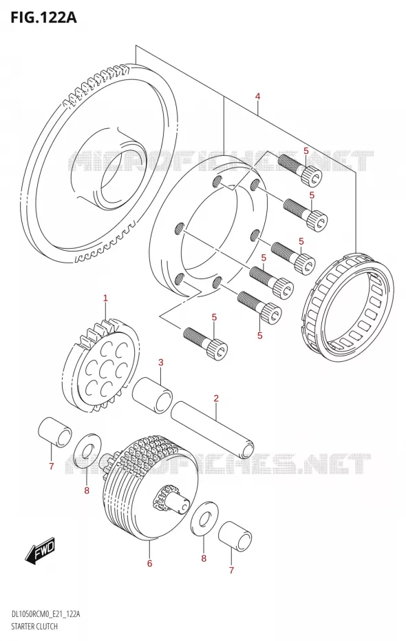 STARTER MOTOR CLUTCH Suzuki MOTO 1050 V-STROM 2020  DL1050RC M0 (E21)