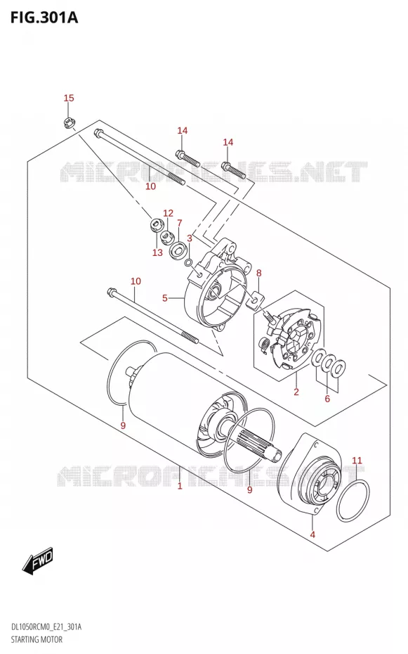 STARTER MOTOR Suzuki MOTO 1050 V-STROM 2020  DL1050RC M0 (E21)