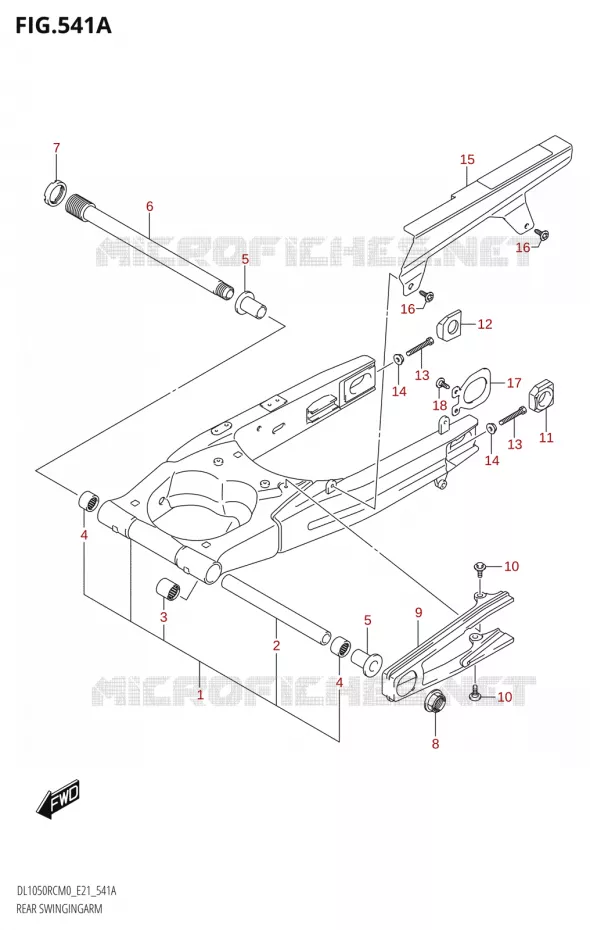 SWINGARM Suzuki MOTO 1050 V-STROM 2020  DL1050RQ M0 (E21)