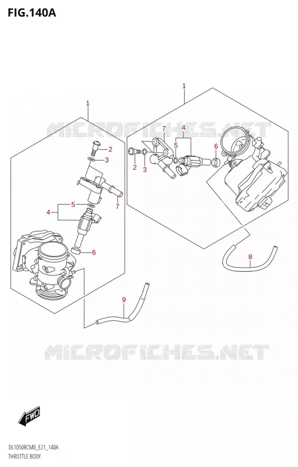THROTTLE BODY Suzuki MOTO 1050 V-STROM 2020  DL1050RC M0 (E21)