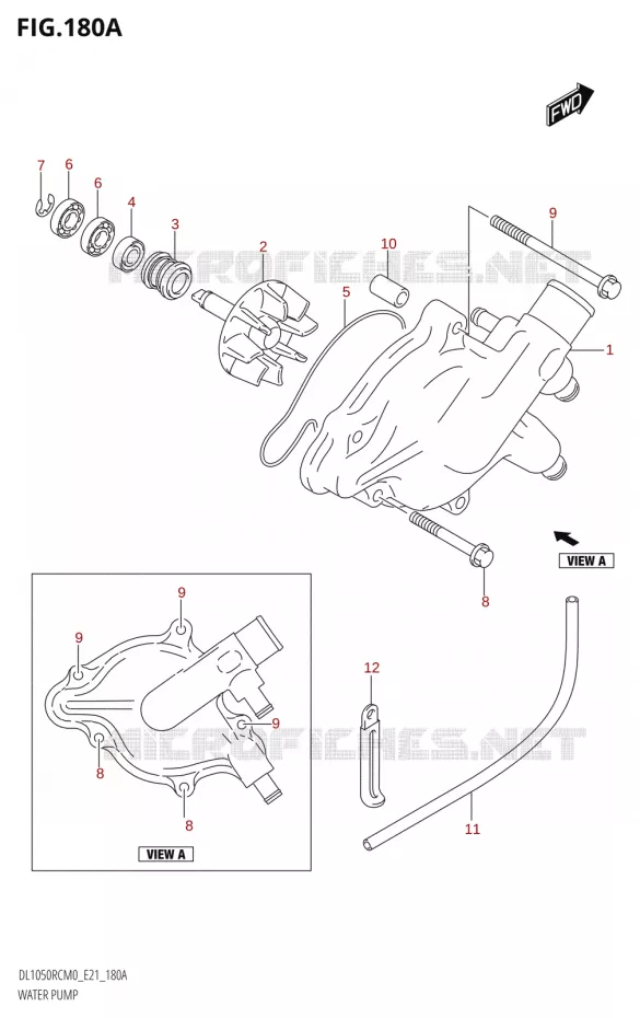 WATER PUMP Suzuki MOTO 1050 V-STROM 2020  DL1050RC M0 (E21)