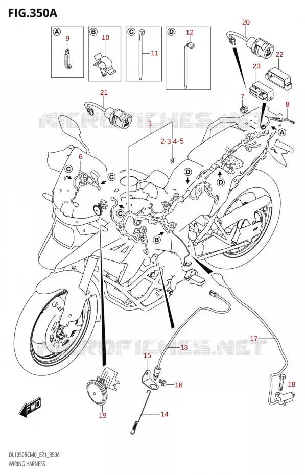 WIRING HARNESSU (DL1050RC) Suzuki MOTO 1050 V-STROM 2020  DL1050RC M0 (E21)