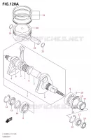 CRANKSHAFT for Suzuki KINGQUAD 500 2019