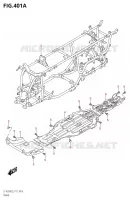 FRAME for Suzuki KINGQUAD 500 2019
