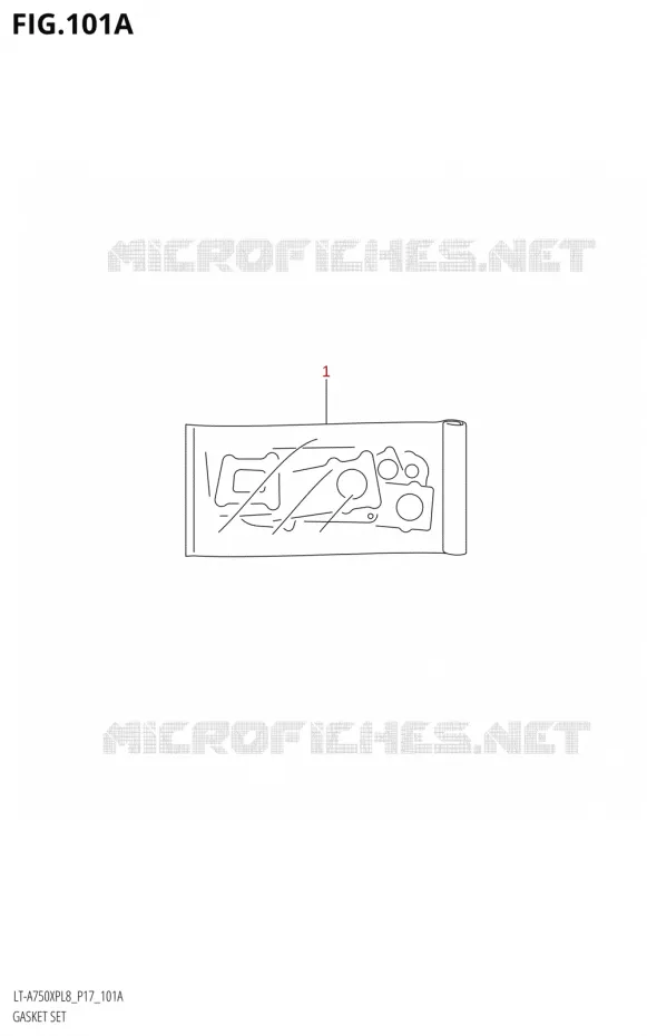 GASKET SET Suzuki QUAD 750 KINGQUAD 2018  LT-A750XP L8 (P17)