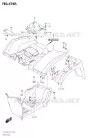 REAR FENDER for Suzuki OZARK 250 2018