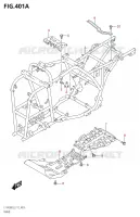 FRAME for Suzuki KINGQUAD 400 2018