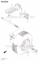 LEFT HAND REAR WHEEL for Suzuki KINGQUAD 400 2018