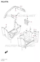 MUDGUARD for Suzuki KINGQUAD 400 2018