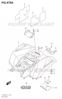 REAR FENDER for Suzuki KINGQUAD 400 2018