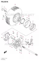 RIGHT HAND REAR WHEEL for Suzuki KINGQUAD 400 2018