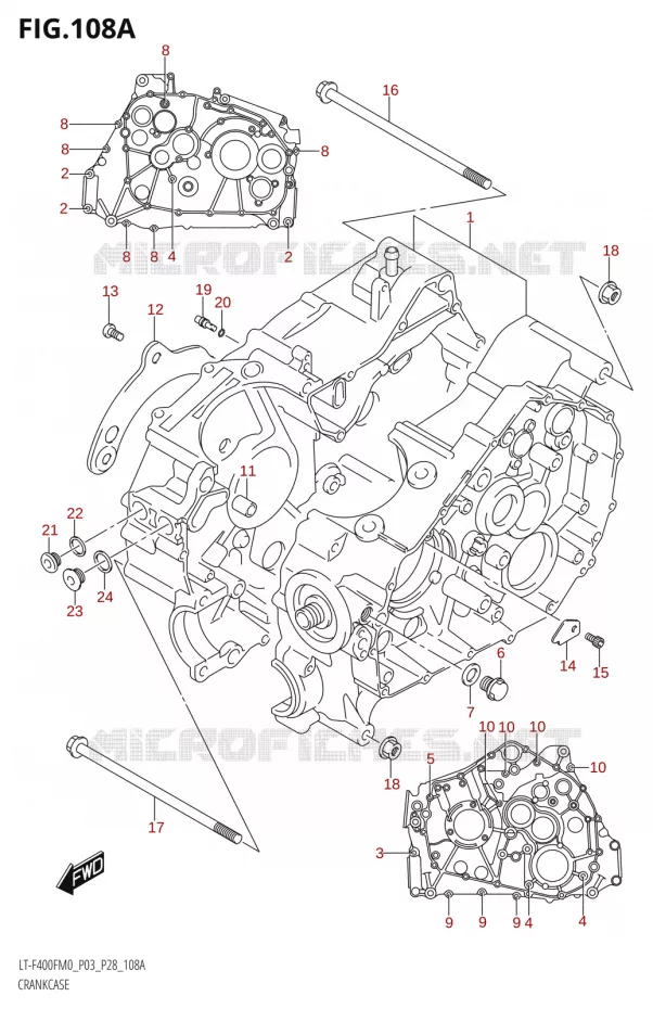 CASING Suzuki QUAD 400 KINGQUAD 2020  LT-F400F M0 (P28)