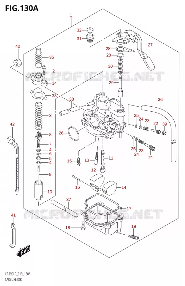 CARBURETOR Suzuki QUAD 90 QUADSPORT 2019  LT-Z90 L9 (P19)