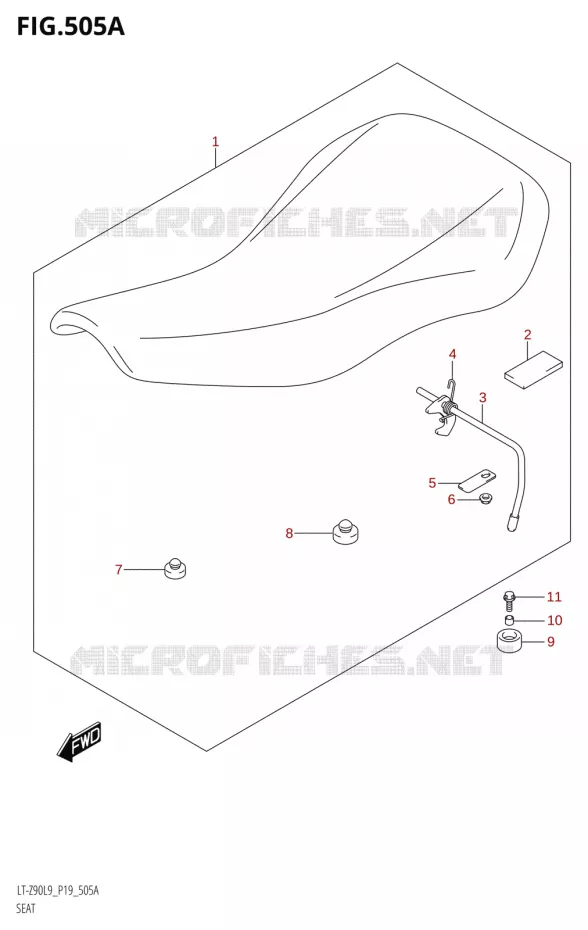SEAT Suzuki QUAD 90 QUADSPORT 2019  LT-Z90 L9 (P19)