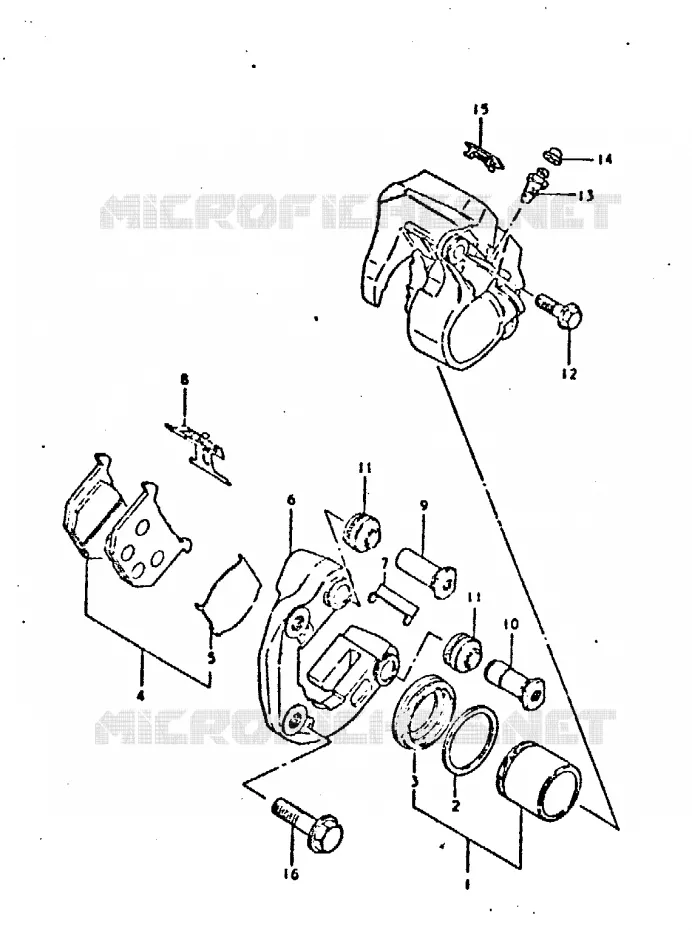 FRONT CALIPER Suzuki MOTO 750 GSX 1981  GSX750X(1981)