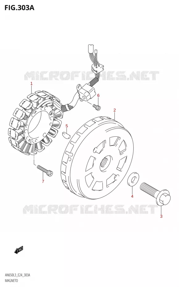 IGNITION Suzuki SCOOTER 650 BURGMAN 2013  AN650 L3 (E24)