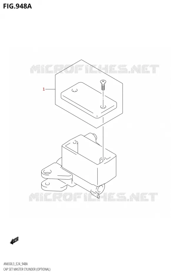MASTER CYLINDER CAPDER (OPTIONAL) Suzuki SCOOTER 650 BURGMAN 2013  AN650 L3 (E24)