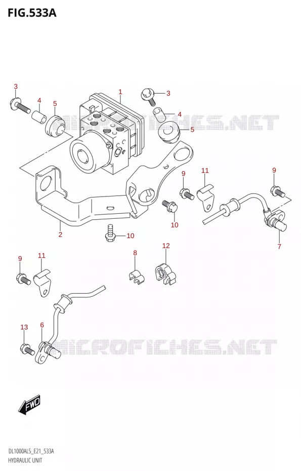 ABS SYSTEM Suzuki MOTO 1000 V-STROM 2015  DL1000A L5 (E21)