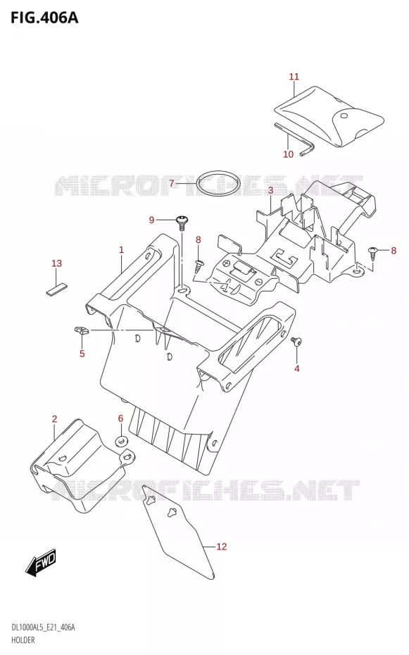 HOLDER Suzuki MOTO 1000 V-STROM 2015  DL1000A L5 (E21)