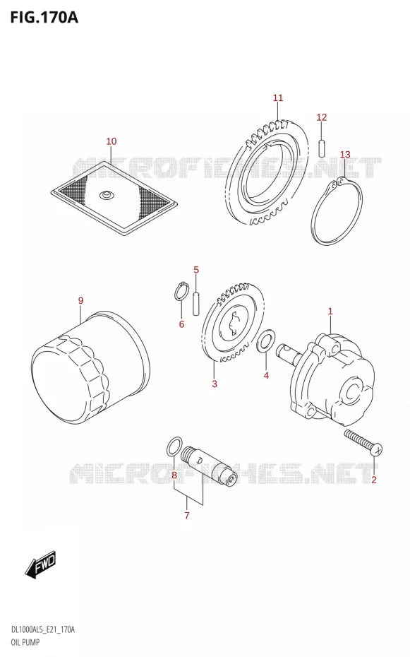 OIL PUMP Suzuki MOTO 1000 V-STROM 2015  DL1000A L5 (E21)