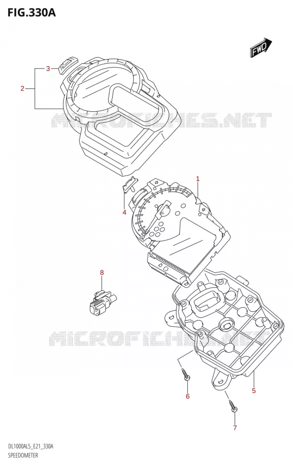 SPEEDOMETER Suzuki MOTO 1000 V-STROM 2015  DL1000A L5 (E21)