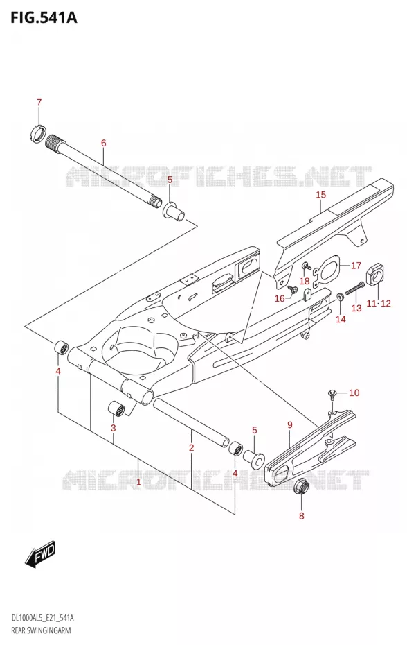 SWINGARM Suzuki MOTO 1000 V-STROM 2015  DL1000A L5 (E21)