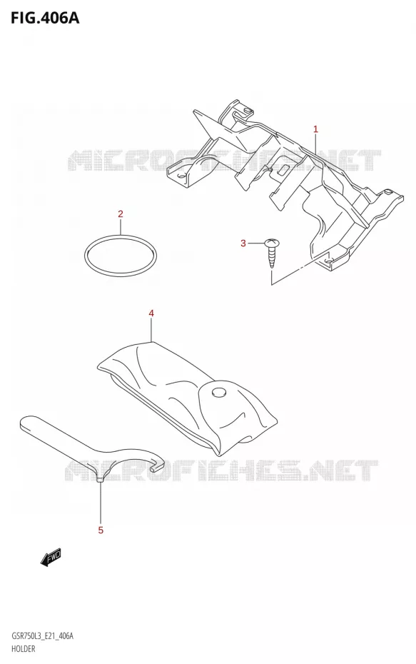 HOLDER Suzuki MOTO 750 GSR 2013  GSR750AUE L3 (E21)
