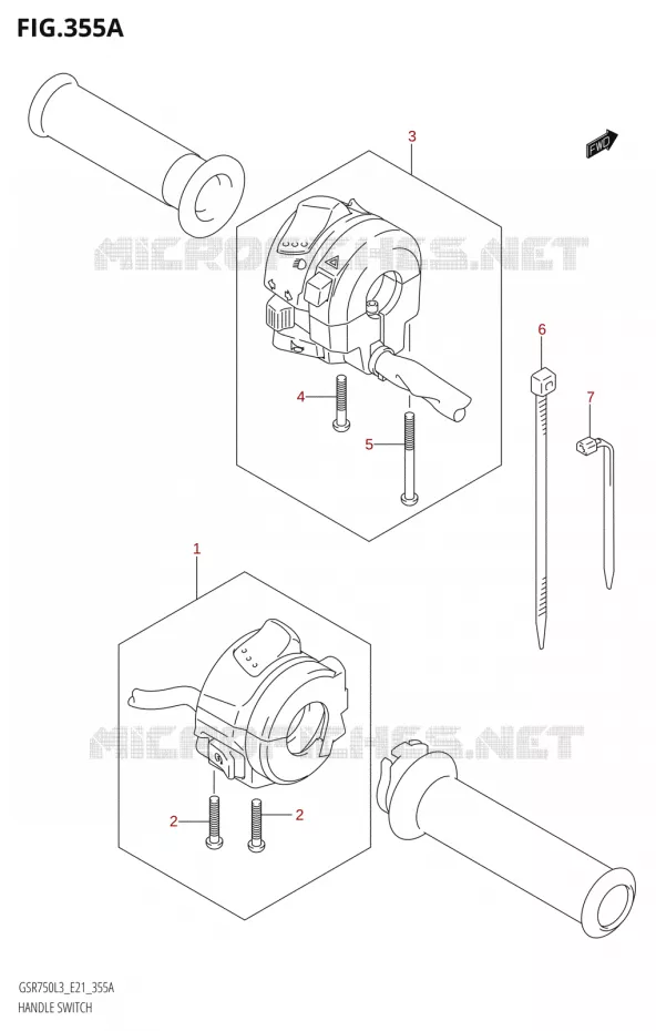 SWITCHES Suzuki MOTO 750 GSR 2013  GSR750A L3 (E21)