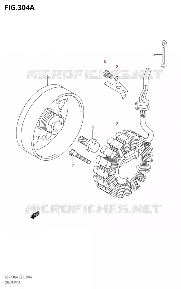 GENERATOR Suzuki MOTO 750 GSR 2014  GSR750 L4