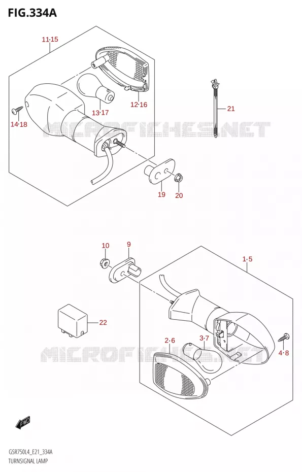 INDICATORS Suzuki MOTO 750 GSR 2014  GSR750 L4