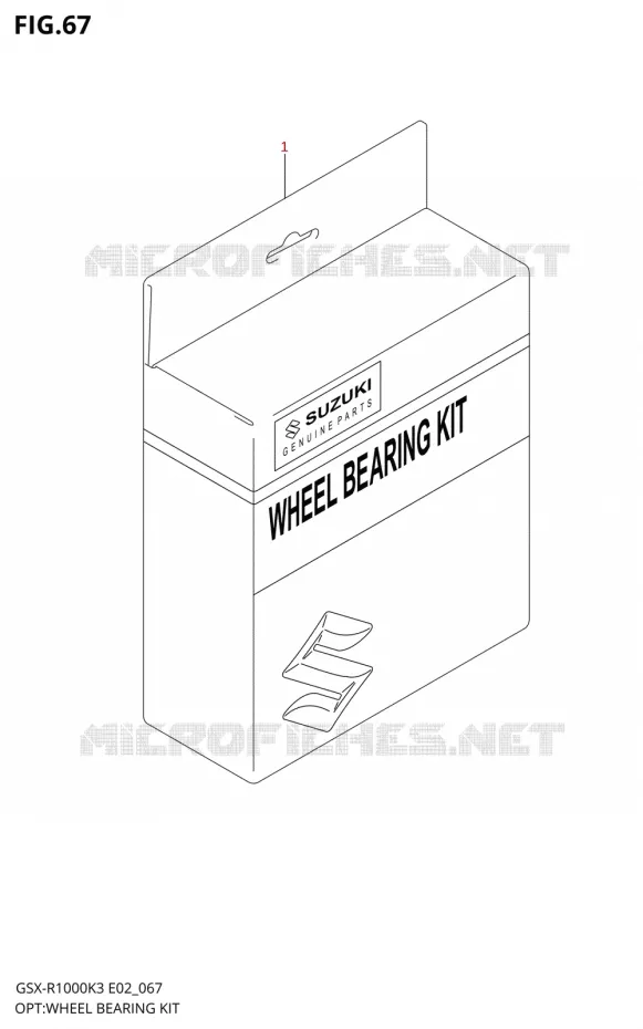 WHEEL BEARING KIT (MODEL K3) Suzuki MOTO 1000 GSX-R 2003  GSX-R1000 K3 (E02)