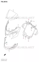 HEADLAMP HOUSING for Suzuki GSR 750 2014