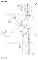 REAR BRAKE MASTER CYLINDER0Z:L4:E21) for Suzuki GSR 750 2014