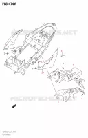 REAR FENDER for Suzuki GSR 750 2014