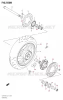 REAR WHEEL (GSR750ZA:L4:E21) for Suzuki GSR 750 2014