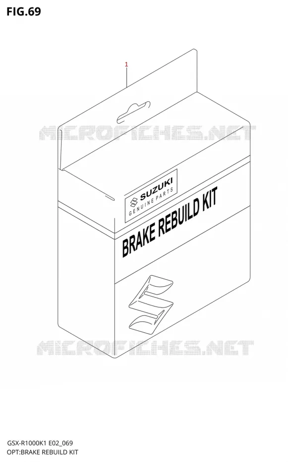 BRAKE REBUILD KIT Suzuki MOTO 1000 GSX-R 2001  GSX-R1000U1K1(E2)