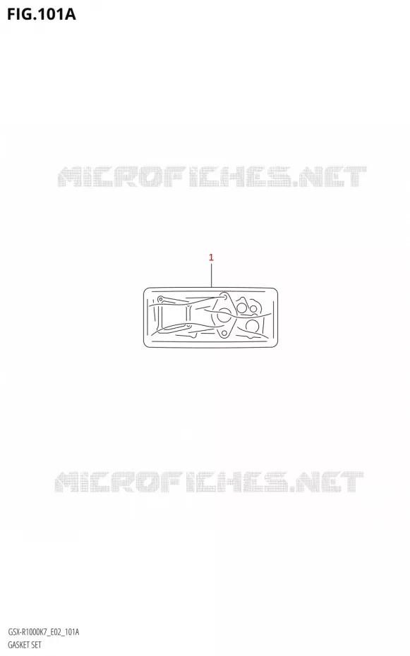 GASKET SET Suzuki MOTO 1000 GSX-R 2007  GSX-R1000 K7 (E19)