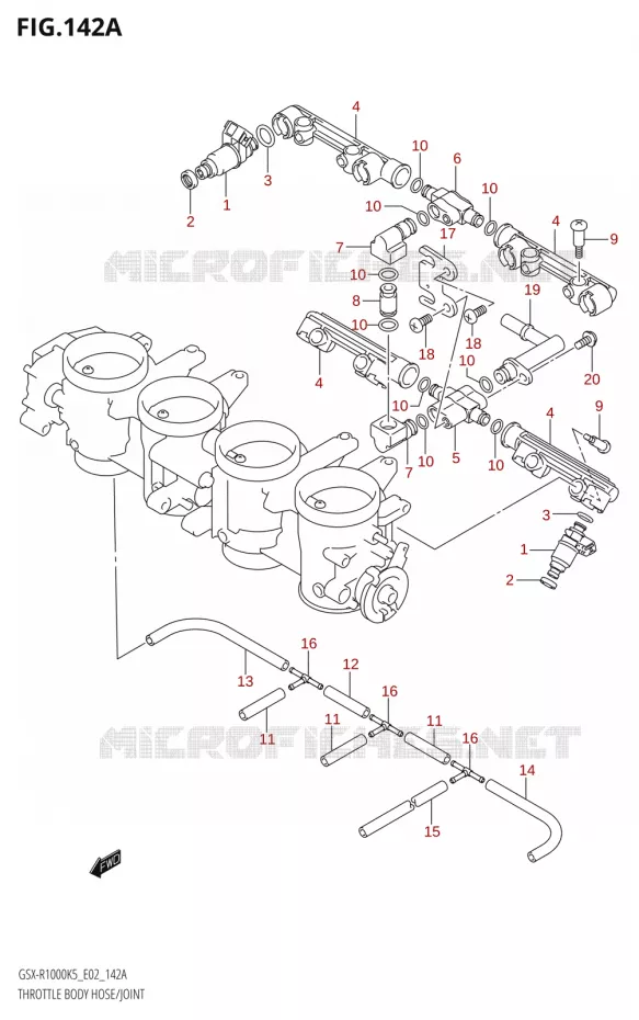 INJECTORS Suzuki MOTO 1000 GSX-R 2005  GSX-R1000 K5 (E24)