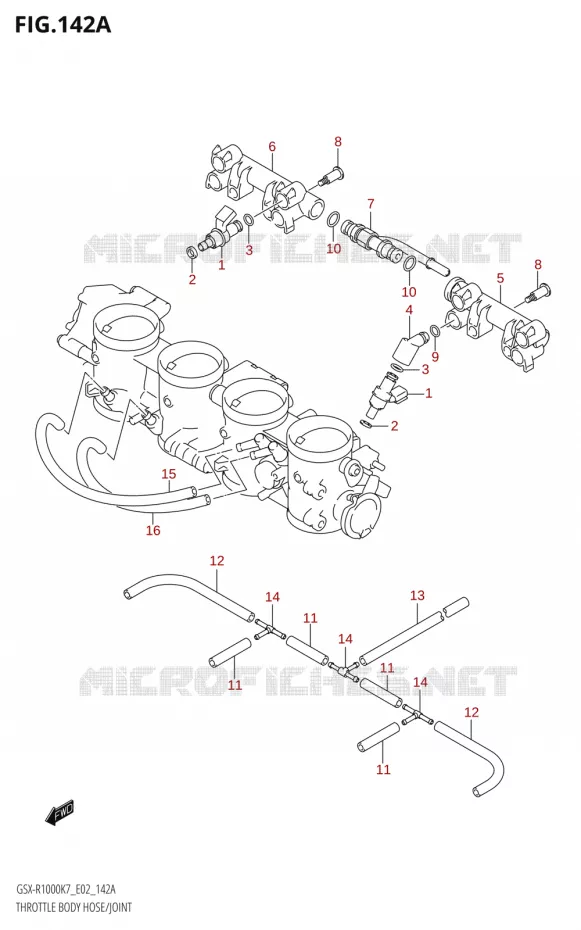 INJECTORS Suzuki MOTO 1000 GSX-R 2008  GSX-R1000 K8 (E19)