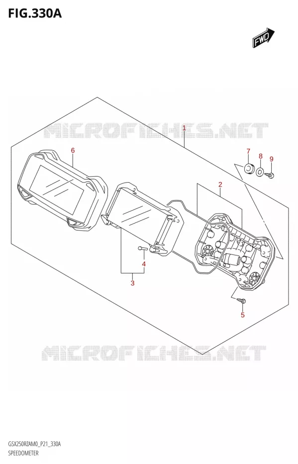 SPEEDOMETER Suzuki MOTO 250 GSX-R 2020  GSX250RZA M0 P21