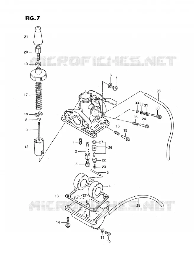 CARBURETOR Suzuki MOTO 50 PV 1987  PV50H(E15)