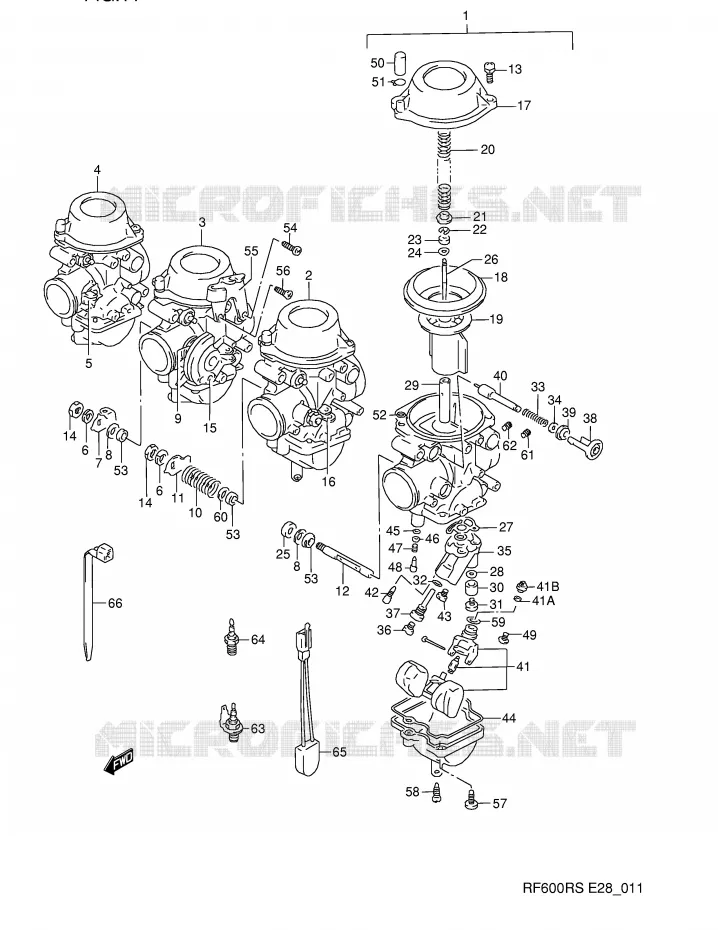 CARBURETOR Suzuki MOTO 600 RF 1994  RF600RR(E28)