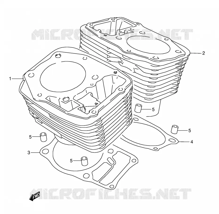 CYLINDER Suzuki MOTO 1500 INTRUDER 2009  VL1500K9(E2)