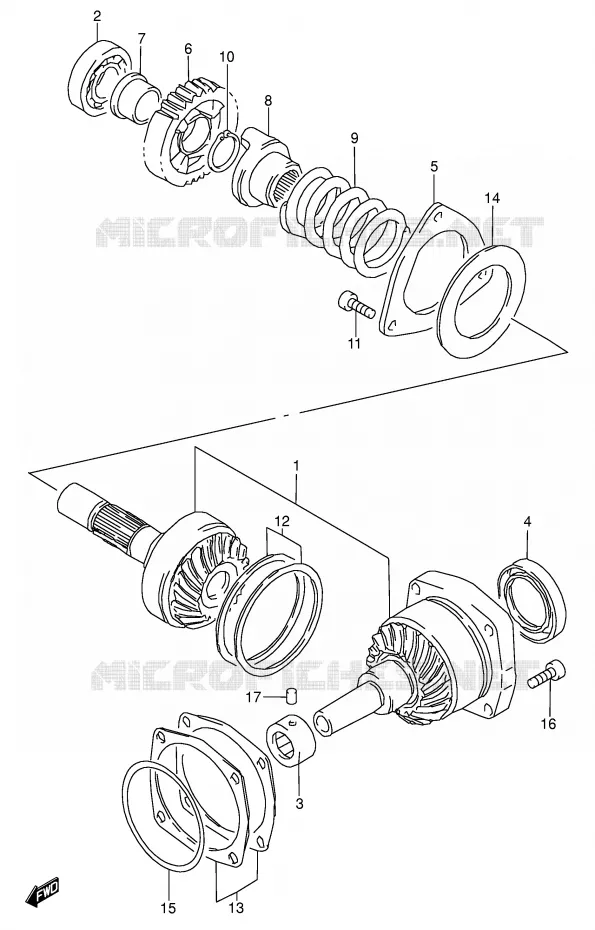 DRIVESHAFT Suzuki MOTO 1500 INTRUDER 2007  VL1500K7(E2)